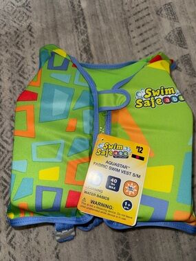 Green Aquastar Fabric Swim Vest - Kids
